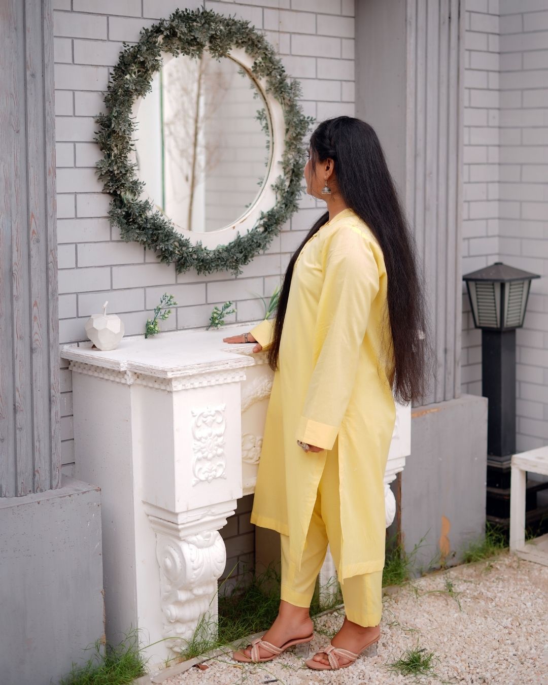 Yellow Lawn Stitched 2-Piece Suit!