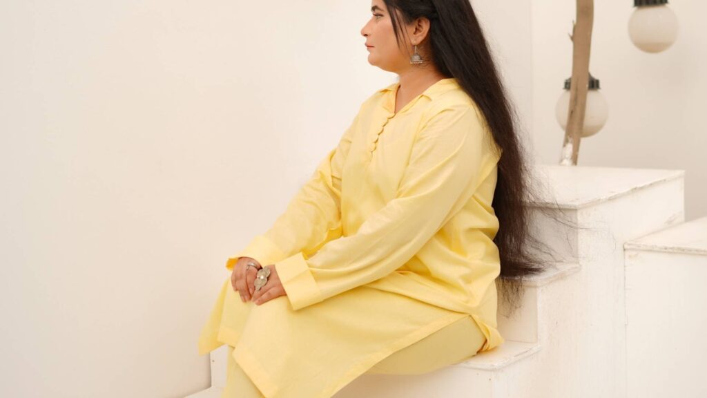 Yellow Lawn Stitched 2-Piece Suit