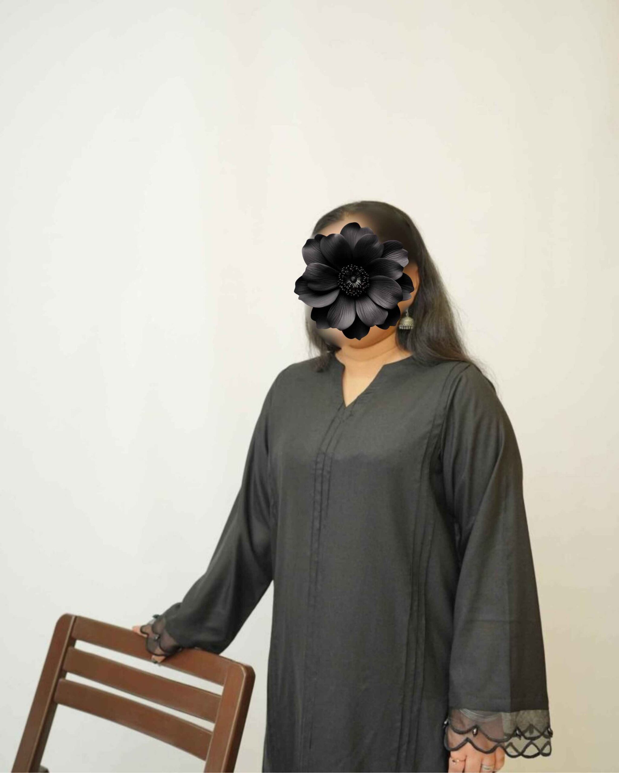 Midnight Black – YASHAM® Premium Dhanak 2-Piece Suit - Image 7