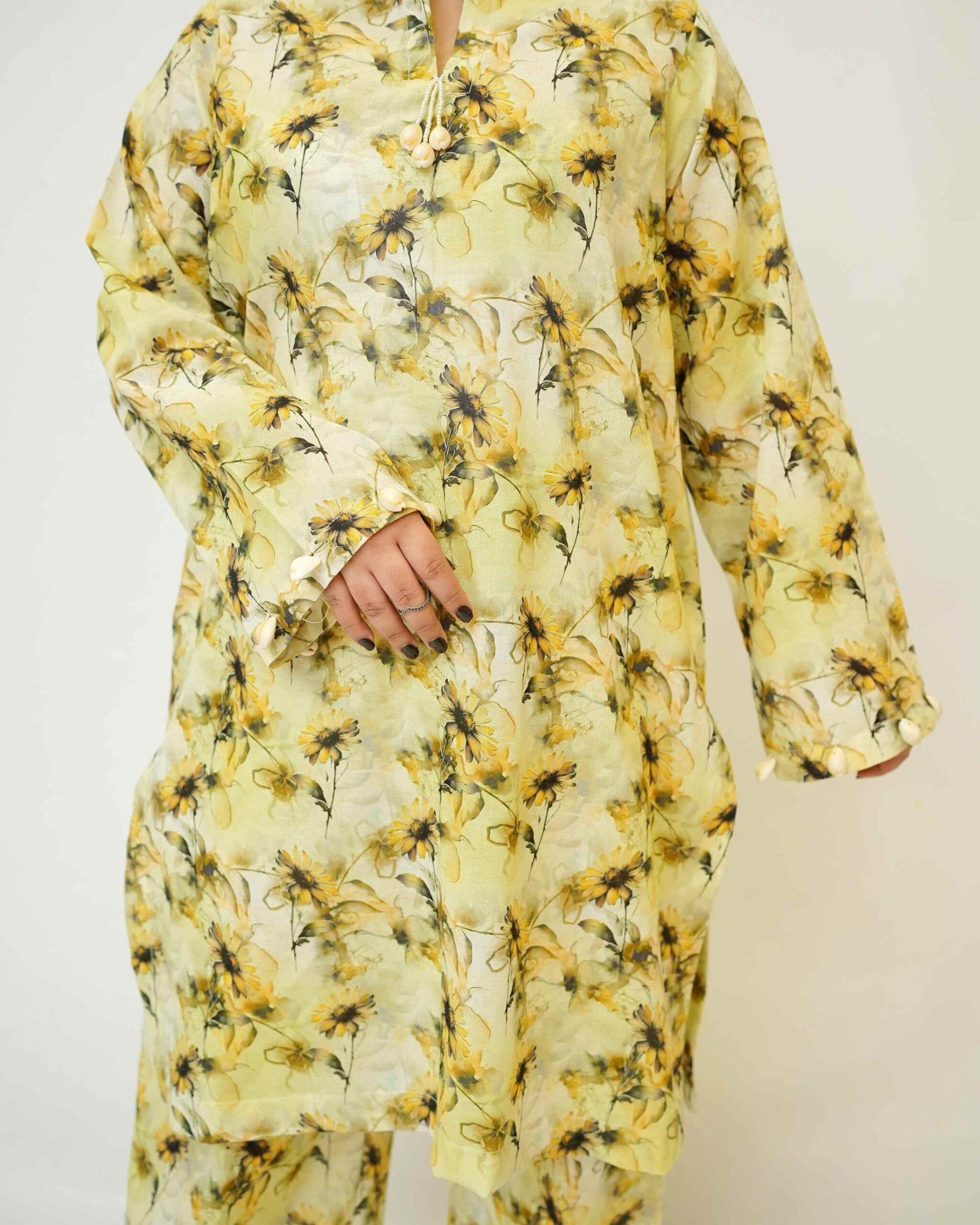 Forest Whisper – YASHAM® Premium Khaddar 2-Piece Co-ord Set - Image 4