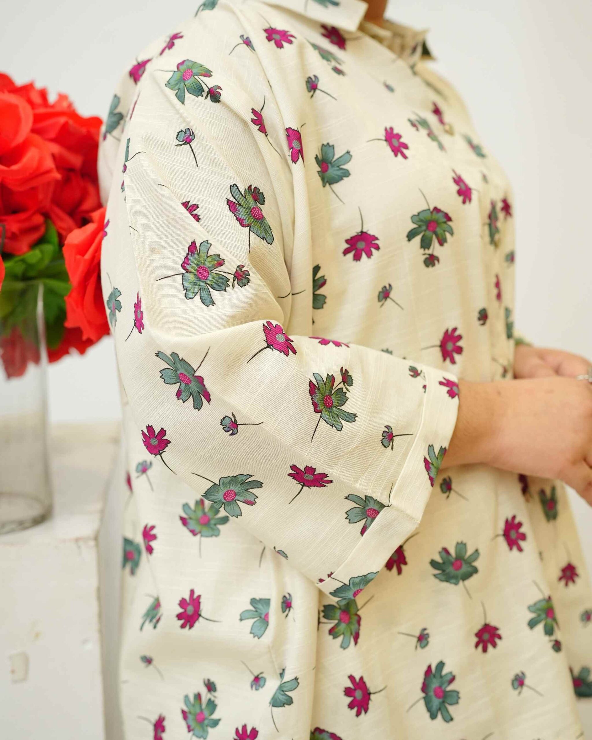 Plum Hour – YASHAM® Premium Light Khaddar 2-Piece Printed Co-ords Set - Image 11