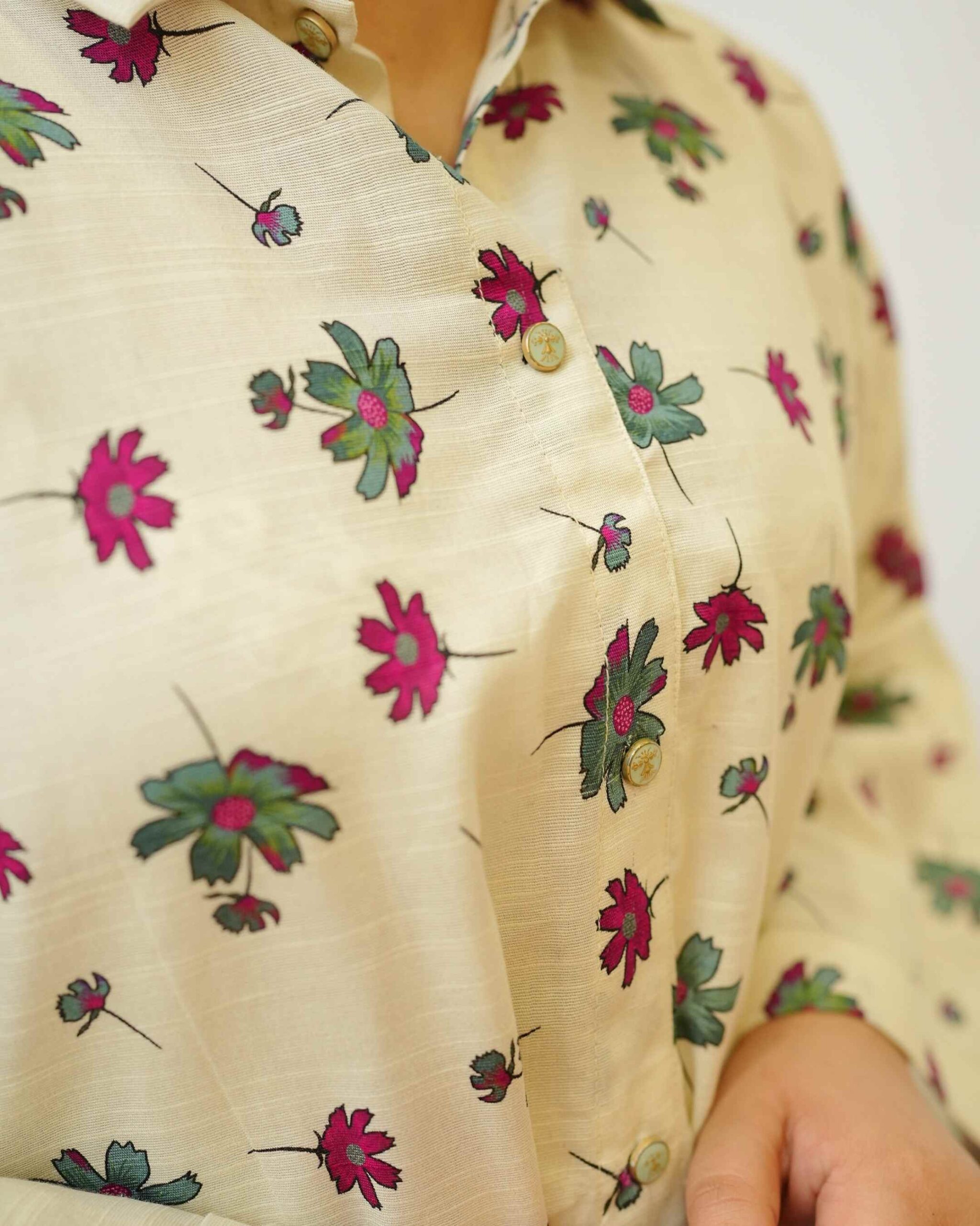 Plum Hour – YASHAM® Premium Light Khaddar 2-Piece Printed Co-ords Set - Image 9