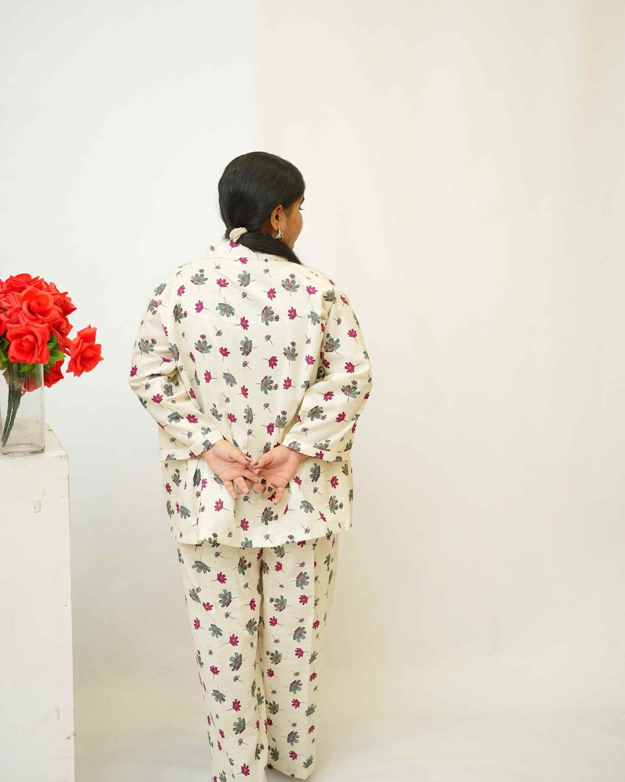 Plum Hour – YASHAM® Premium Light Khaddar 2-Piece Printed Co-ords Set - Image 6