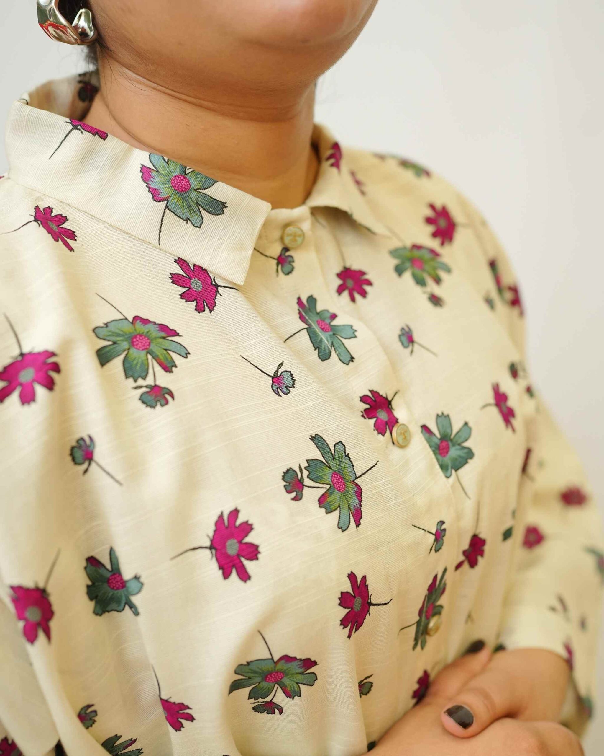 Plum Hour – YASHAM® Premium Light Khaddar 2-Piece Printed Co-ords Set - Image 8