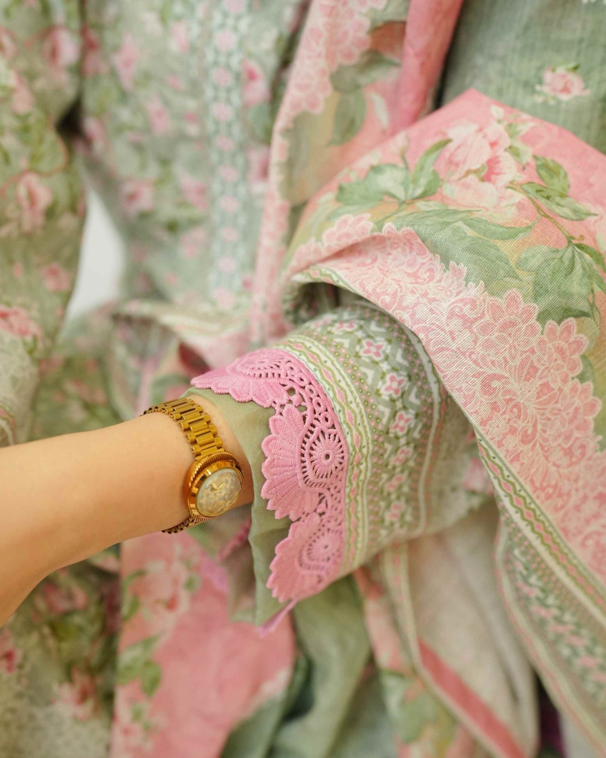 Pista Blush – YASHAM® Premium Khaddar 3-Piece Printed Suit - Image 9