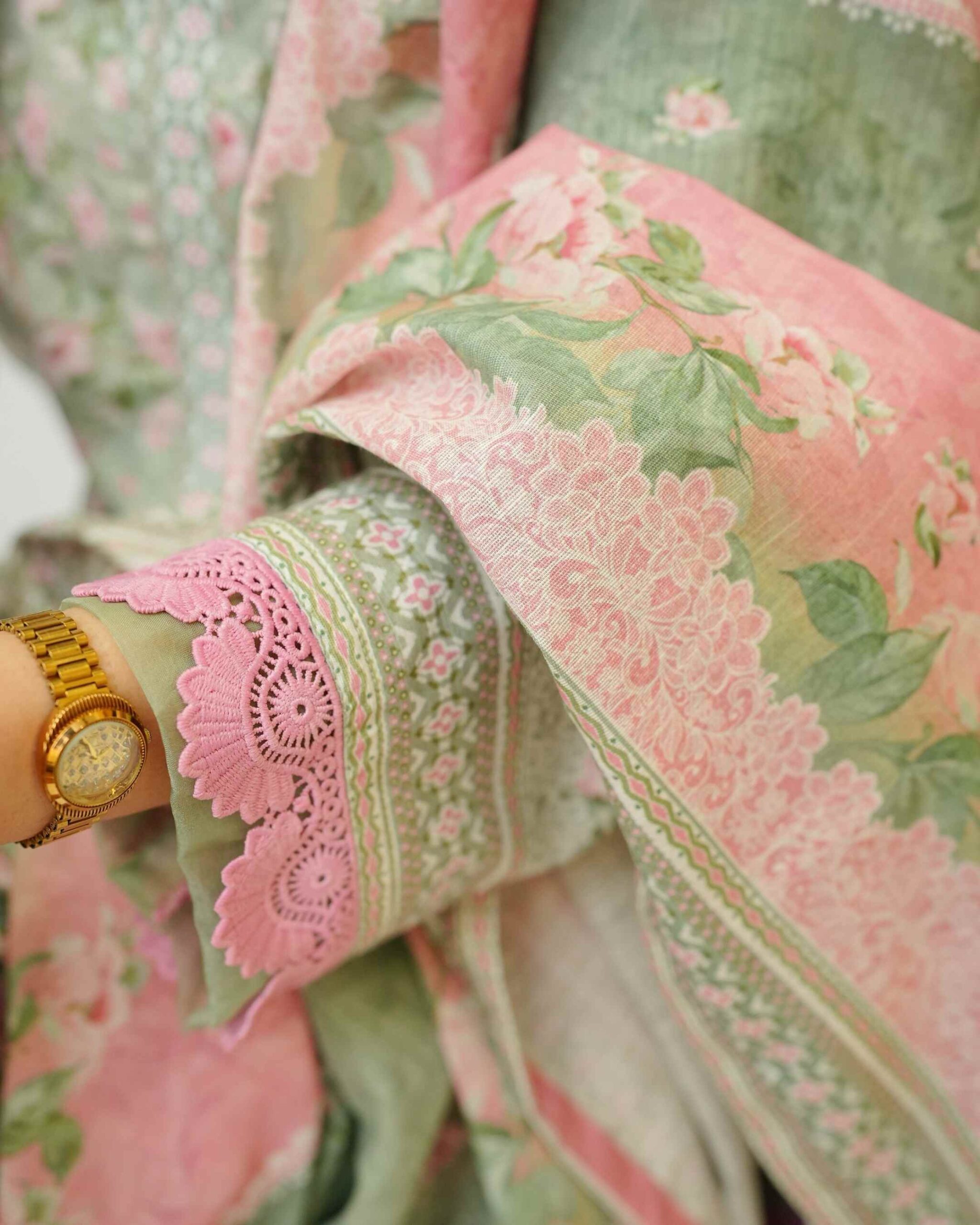 Pista Blush – YASHAM® Premium Khaddar 3-Piece Printed Suit - Image 10