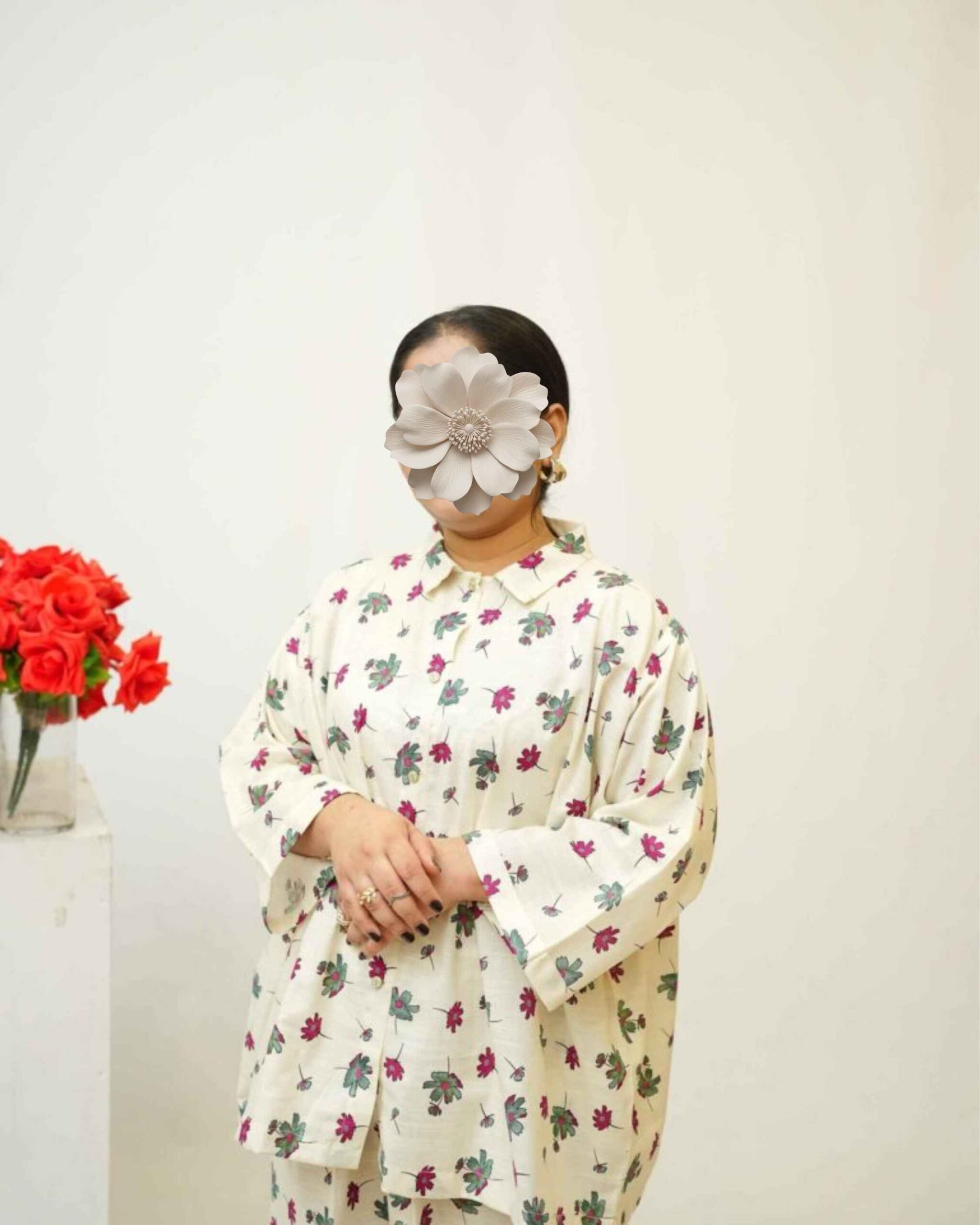 Plum Hour – YASHAM® Premium Light Khaddar 2-Piece Printed Co-ords Set - Image 2